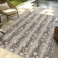 thumbnail image 2 of Caravan Noor Indoor/ Outdoor Polypropylene Gray Flat Weave Area Rug, 5x8, 2 of 5