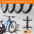 thumbnail image 2 of Upgraded  Bike Stand Floor - Portable Garage Storage for 24-29 Inch Bikes with 3.5 Tire Width Support, Heavy Duty Steel Red Rack, 2 of 6