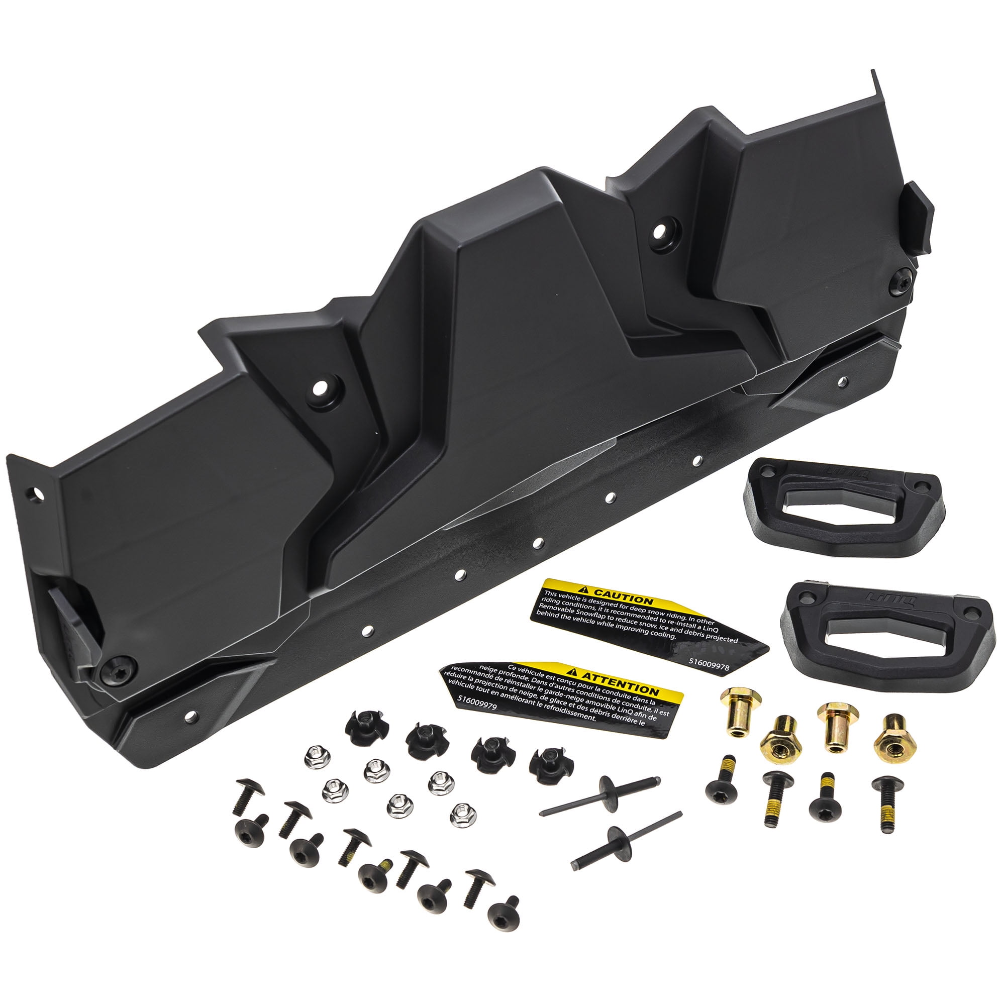 SkiDoo 860201914 Black LinQ Removable Snowflap Snowguard Freeride