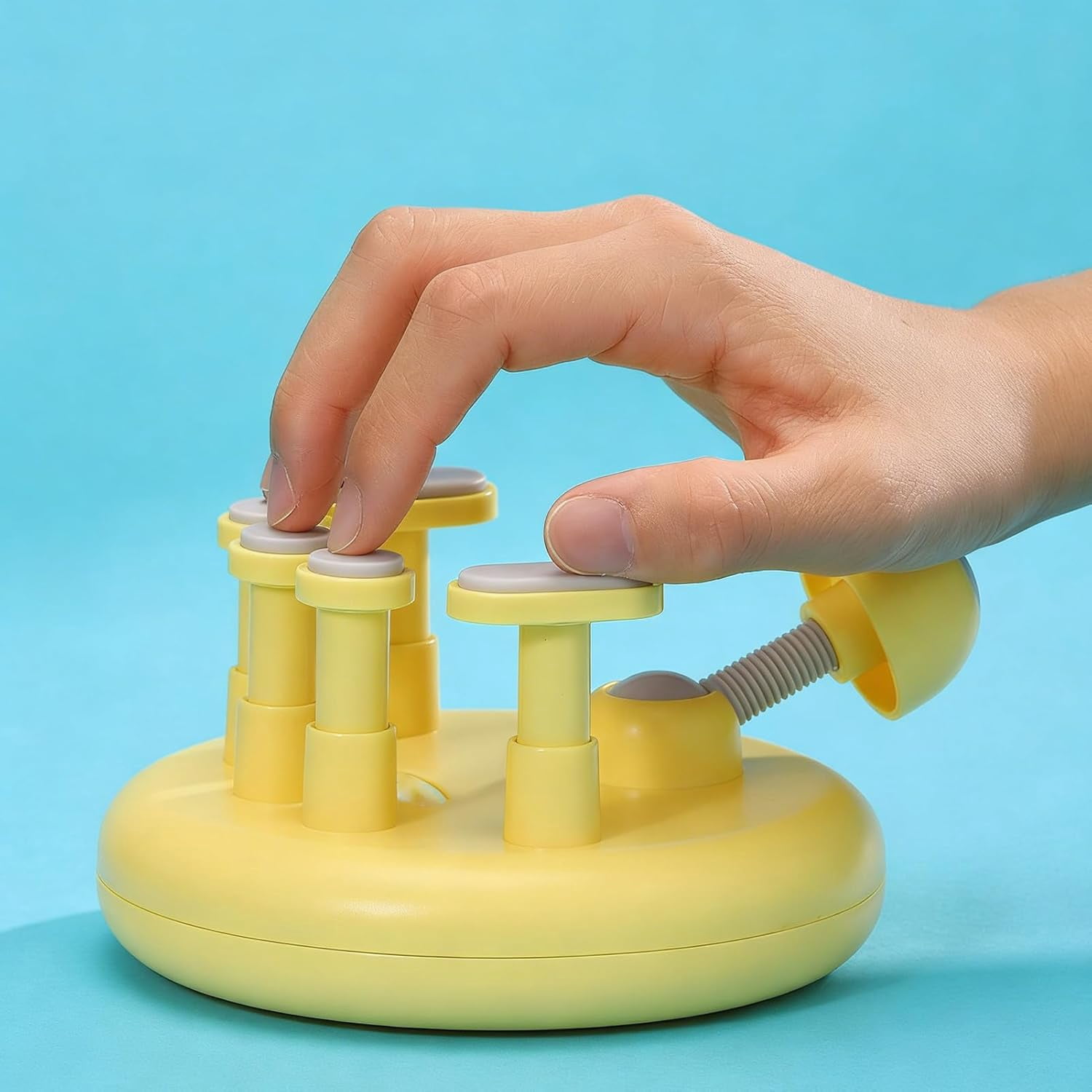 Guitar Finger Strengthener ABS - Hand Grip Trainer for Piano & Keyboard Practice, Portable Finger Exerciser for Adult Music Lessons