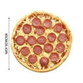 thumbnail image 2 of LSLJS Blanket & Pizza - Throw Blanket & 35x35" - Blankets & Realistic Food Blankets Personalized for Couch Sofa Bed Living Room, 2 of 2