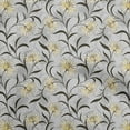 thumbnail image 1 of oneOone Viscose Jersey Yellow Fabric Floral Retro Sewing Material Print Fabric By The Yard 60 Inch Wide, 1 of 5