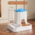 thumbnail image 2 of Automatic Cat Feeder and Water Dispenser, 2 in 1 Gravity Pet Food Feeder and Water Set for Small Pets Cats Dogs Puppy Kitten, Easy to Clean, 2 of 9