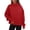 Red, variant on cfhntfmh Oversized Sweatshirt for Women Trendy Mock Neck Solid Color T-Shirts Winter Warm Fleece Long Sleeve Pullover Tops