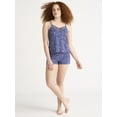 thumbnail image 2 of Joyspun Women’s Dreamy Soft Collection Lace Trim Knit Cami and Shorts Pajama Set, Sizes XS to 3X, 2 of 6