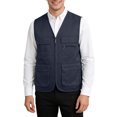 thumbnail image 1 of Veste Sans Manches pour Hommes pour Activités Extérieures Décontractées Quotidiennes Légère Chaude Superposition Pièce pour Usage Quotidien, 1 of 6