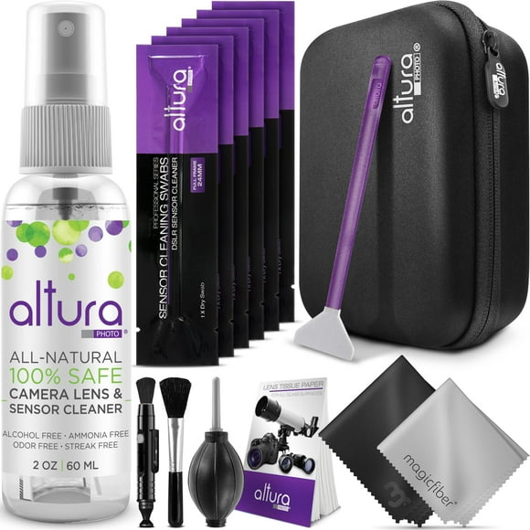 Kit De Limpieza De Sensor De Fotograma Completo Profesional Altura Photo - Kit De Limpieza De Cámara Para Cámaras Ff Dslr Y Sin Espejo - Con Hisopos De Limpieza De Sensor Y Estuche Funciona Como Kit D