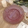 thumbnail image 6 of Efavormart 10 Pack | 9" Mauve / Gold Scalloped Rim Plastic Dinner Plates, Disposable Party Plates For Weddings Party Events, 6 of 6