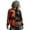 Orange [Womens Halloween Sweatshirts] [WenDA6070233], variant on WEIWEN Halloween Sweatshirt for Women Oversized Cat Spooky Face Printed Long Sleeve Fall Sweaters for Women Plus Size Tops Womens Fall Fashion Clothing Grey, S