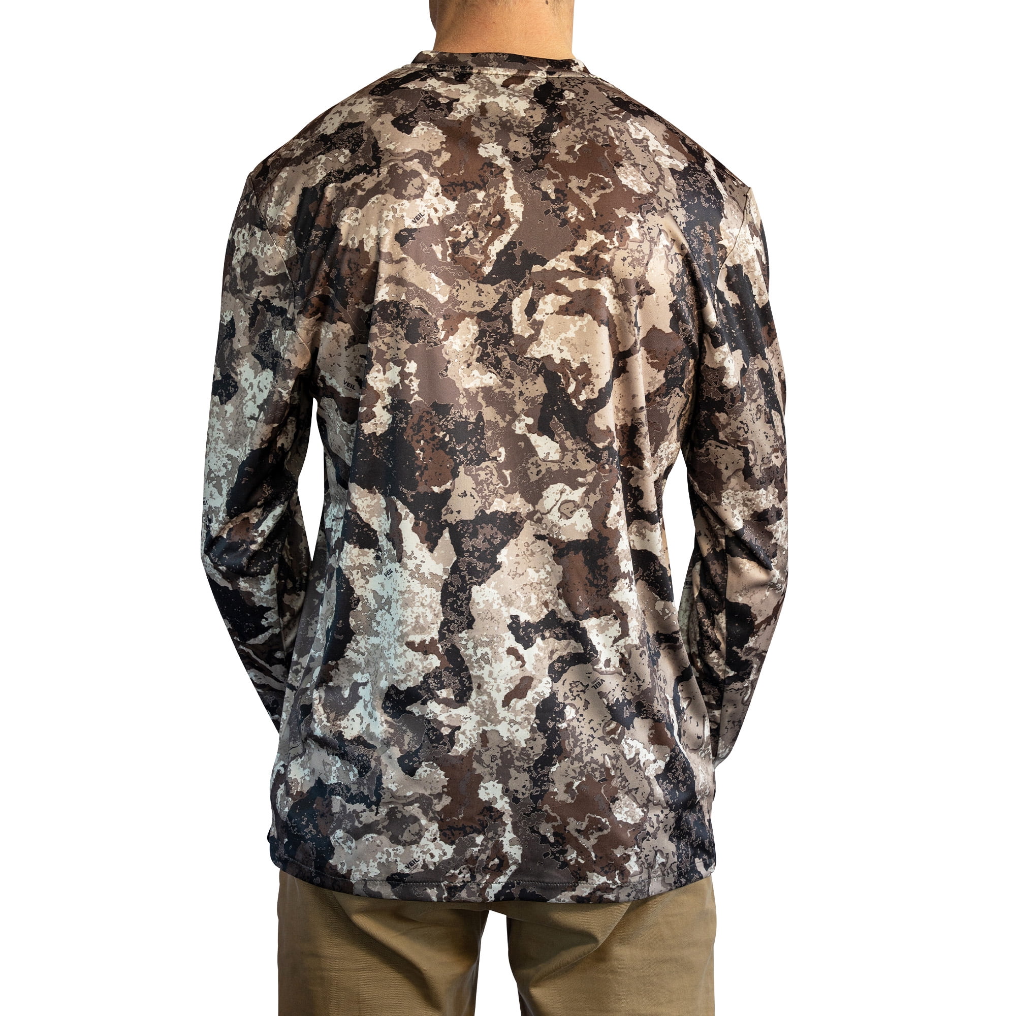 HOT SHOT Men's Camo Hunting Lightweight Performance Long Sleeve Shirt - Veil Cervidae, Large