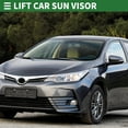 thumbnail image 2 of Unique Bargains Left Driver Side Car Sun Visor for Toyota Corolla 2009-2013 Plastic with Mirror No.74320-12L50-E0 Beige, 2 of 6
