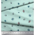 thumbnail image 3 of Soimoi Polyester Crepe Fabric Moth & Light Bug Insects Printed Fabric 1 Yard 42 Inch Wide, 3 of 3