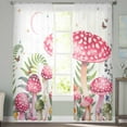 thumbnail image 3 of Semi Sheer Curtains 63 Inch Length 2 Panels Set, Sheer Kitchen Curtain Privacy Voile Window Curtain for Living Room Bedroom Rod Pocket Drapes, 3 of 7