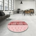 thumbnail image 3 of Ahgly Company Indoor Square Patterned Valentine Red Area Rugs, 4' Square, 3 of 6