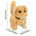 thumbnail image 5 of Interactive Walking Electronic Cat Plush Toy with Sound and Tail Movement, Realistic Animated Pet Companion for 3-4 Years, Battery Operated Stuffed Animal, 5 of 5