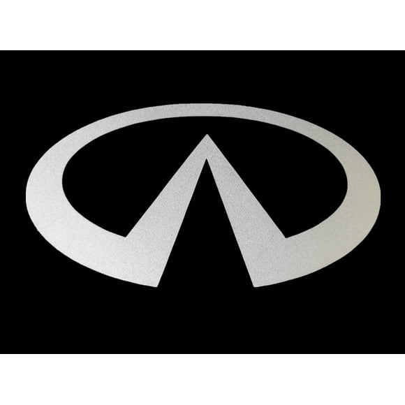 FixtureDisplays® "Infiniti" Car Logo STICKER/ Self Adhesive Label for Front Hood and Rear Trunk, Reflect Light, 2.7 x 1.4" 16805-Infiniti