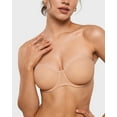 thumbnail image 3 of Women's Sheer Strapless Bras Mesh Sexy Unlined Plus Size See Through Underwire Bra, 3 of 6