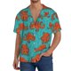 thumbnail image 1 of Fotbe Fun Octopus Camisa Estampada de Manga Corta para Hombre, Casual de Verano, Estilo Playero, Sin Arrugas-3X-Large, 1 of 5