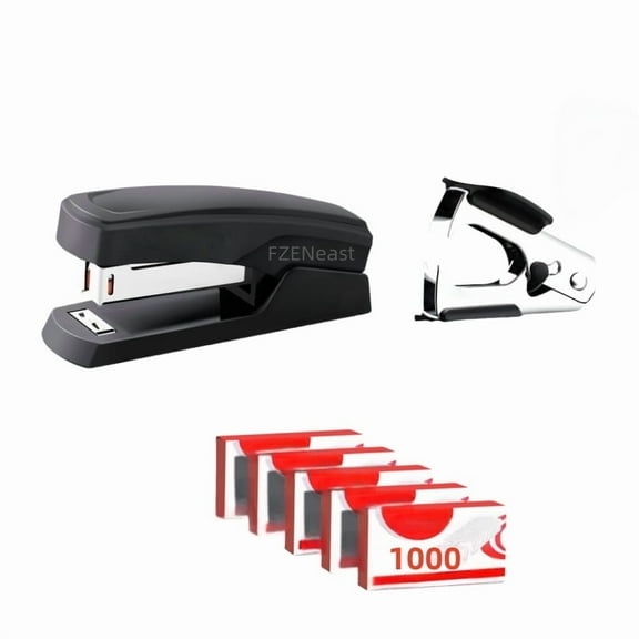 FZENeast Staples for Office Office Stapler Kit in Classic Color with Stapler and Remover for Offices