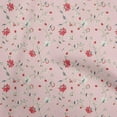 thumbnail image 1 of oneOone Polyester Spandex Light Pink Fabric Floral Sewing Material Print Fabric By The Yard 56 Inch Wide, 1 of 4
