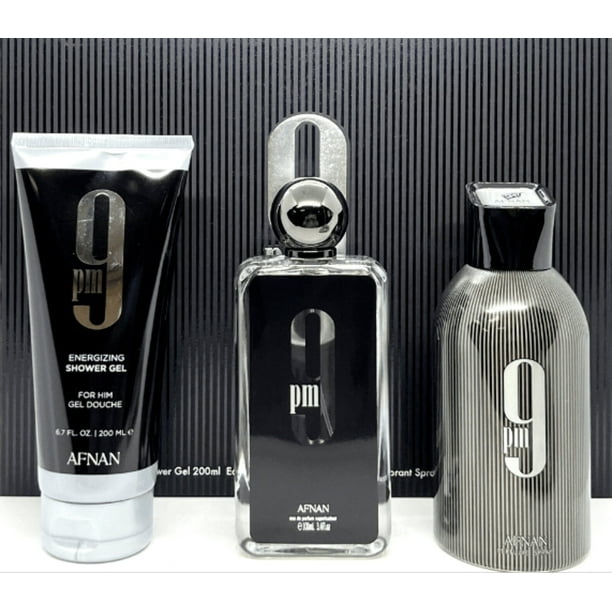 AFNAN 9pm セット2個 Afnan 9 PM Men's Fragrance Gift Set: Perfume, Shower Gel