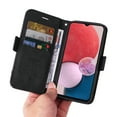thumbnail image 6 of Dteck Wallet Case for Samsung Galaxy A13 5G with Card Slots Holder Kickstand Magnetic Clasp Phone Cover, Luxury PU Leather Shockproof Wrist Strap Handbag Case for Samsung Galaxy A13 5G,Black, 6 of 15
