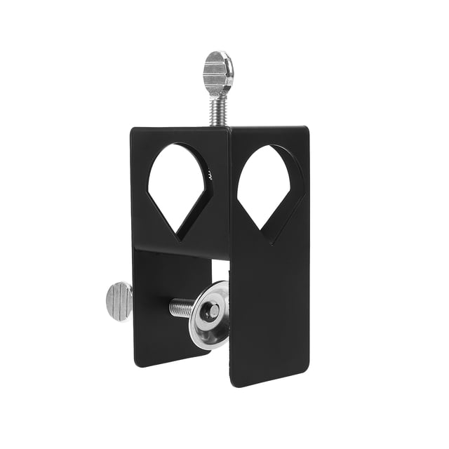 AURARMLET Outdoor Torch Clamp Metal Mount Holder for Deck Railing Porch Pole with Adjustable Black Bracket