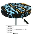 thumbnail image 4 of Disketp Not All Those Who Wander Are Lost 2 Stool Covers Round, Super Soft Round Bar Stool Cushion Covers Seat Cushion - {sizeName}-13 inch, 4 of 7