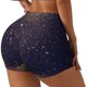 thumbnail image 1 of Fotbe Gold Black Glitter Shorts Sin Costuras – Shorts Deportivos de Cintura Alta para Mujer, Elásticos para Gimnasio, Yoga, Running o Ciclismo-Small, 1 of 8