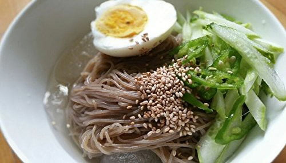 5 Pack Choung Soo Mul Naengmyeon, Korean Cold Noodle with Soup Base 720g