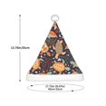 thumbnail image 3 of Haiem Turtles and Sea Plants Pattern Santa Hat Confortable Velvet Christmas Hat for Christmas Party Favors Fit for Adults and Kids, 3 of 6