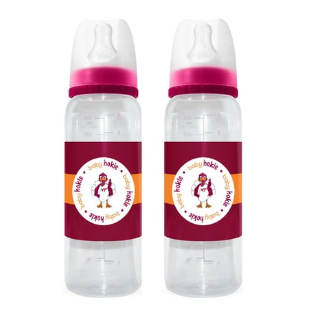 Virginia Tech NCAA Hokies Baby Infant Bottle (Set of 2)