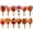 Burnt Orange Series, variant on 36 PCS Charming Dried Flowers Bouquet for Vase Various Dried Wildflowers with Stems Mini Handmade Wildflowers Natural Real Flowers Bulk Flowers Craft (Blossoms, 36 PCS)