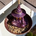 thumbnail image 2 of Hanging Meditating Witch Garden Bird Feeder, Weather-Resistant Fade-Proof Resin Craft Decor with 3D Detail, Easy Hang Clean for Spring Garden Yard Patio Outdoor Bird Feeding Ambiance, 2 of 9