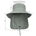 thumbnail image 6 of Catalonia Sun Hat for Men,Polyester Outdoor Wide Brim Hat with Neck Flap Cover for Fishing Hiking Safari Gardening, 6 of 8