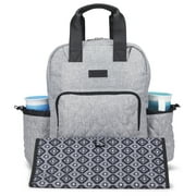 Monbebe Rebel Infant Diaper Bag Backpack with Changing Pad and Stroller Hooks, Grey
