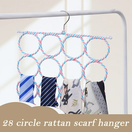 

28 Ring Scarf Wraps Shawl Storage Hanger Scarf Rack Hanger Hanging Scarf Hijab Tie