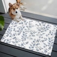 thumbnail image 4 of Blue Leaves Area Rugs Collection 2'x3', Summer Botanical Elegant Pastoral Non Slip Indoor Rectangle Throw Runner Rug Floor Mat Carpet for Living Room Dining Table Bedroom Nursery, 4 of 9
