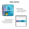 thumbnail image 5 of Fuzoiu Corals and Tropical Fish Print Tissue Box Cover Holder, Square Leather Tissue Box,PU Leather Decorative Organizer for Tabletop, Bathroom, Car, Office, 5 of 7