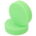 thumbnail image 1 of CTIRCHIU 2Pcs Green PVC Ice Hockey Puck for Training and Practice Lightweight High Density, 1 of 8