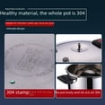 thumbnail image 5 of Commercial & Home 304 Food-Grade Stainless Steel Pressure Cooker with Explosion-Proof Thickened Base - 22cm (4.1L), Efficient High-Pressure Cooking, Compatible with Gas & Induction Stoves, Durable, 5 of 5