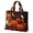A002- Style B, variant on Halloween Quilted Tote Bag for Women, Large Canvas Shoulder Tote Bag with Vintage Halloween Farmhouse Decor, Structured Work Bag for Women with Top Handle & Storage Tote for