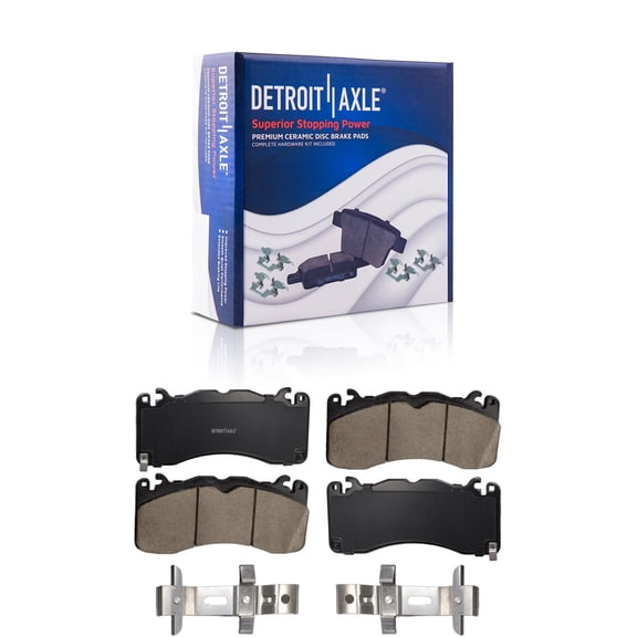 Detroit Axle - Front Ceramic Brake Pads Replacement for 2015-2022 Ford Mustang [fit for Brembo Brake Package]