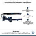 thumbnail image 4 of Ascentix Metallic Flowers and Leaves Bowtie, 4 of 4