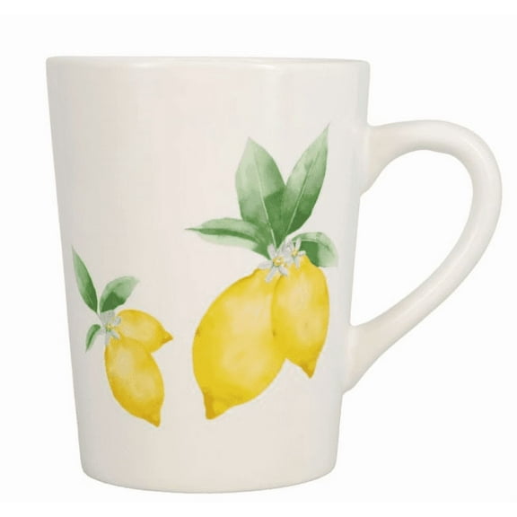 Coffee Cup Mug 14oz. Yellow Fruit Lemons