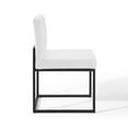 thumbnail image 3 of Modway Carriage Dining Chair Upholstered Fabric Set of 2 in Black White, 3 of 7