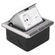 thumbnail image 4 of Enchufe de tierra, caja tomacorriente de suelo integrada de acero inoxidable estándar de la UE con herramienta instalada, CA 250V, 4 of 8