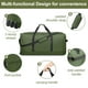 thumbnail image 4 of Bolsa de viaje Finnhomy, 120 L, plegable con 3 ruedas, 82 x 36 x 40 cm, color verde, 4 of 7