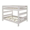thumbnail image 3 of Plank+Beam Solid Wood Farmhouse Queen over Queen Bunk Bed Bed for Adults, White Wash, 3 of 7