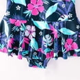 thumbnail image 5 of Godderr Kids Toddler Girls One Piece Swimsuits Crushed Flower Suspenders Stretch Bikini Summer Bathing Suits 4-12 Years Old, 5 of 6